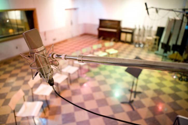 Interior of Historic RCA Studio B today. (photo by Donn Jones, courtesy of the Country Music Hall of Fame and Museum)