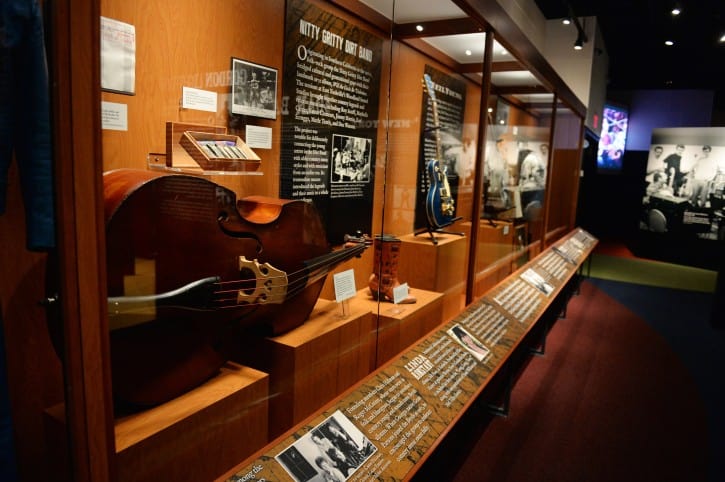 The Dylan, Cash, and the Nashville Cats: a New Music City exhibition in the Museum Galleries at the Country Music Hall of Fame and Museum. Photo by Jason Davis/Getty Images, courtesy of the Country Music Hall of Fame and Museum. 