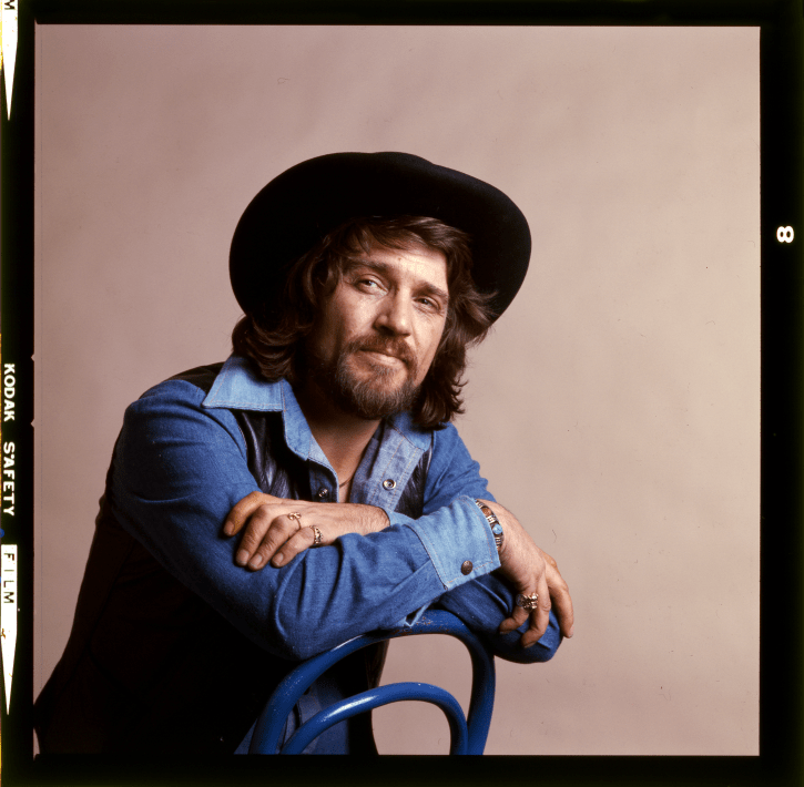 Waylon Jennings, 1976. Photo by Leonard Kamsler, courtesy of the Country Music Hall of Fame and Museum