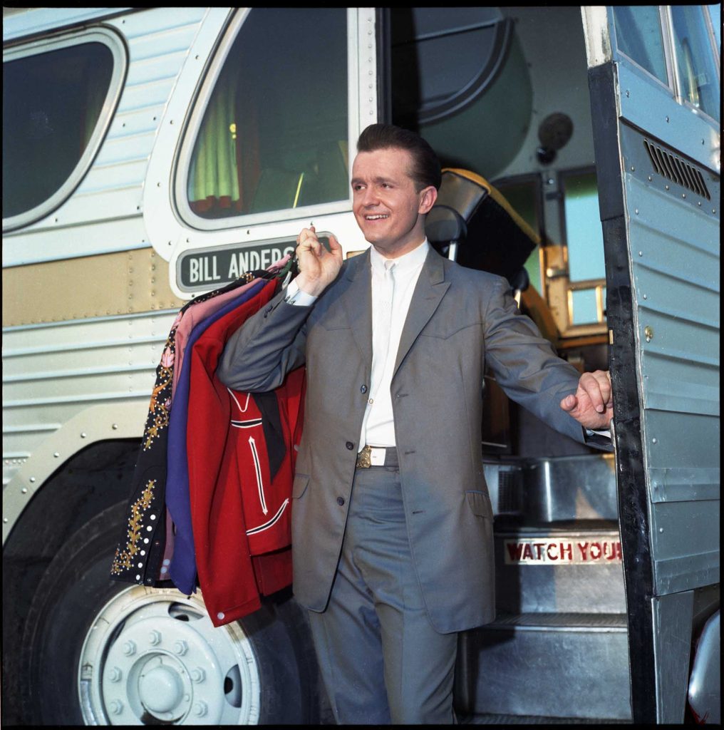 Bill Anderson steps off his tour bus, late 1960s