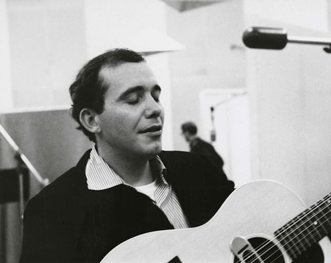 Bobby Bare in studio w 12 string 1960s