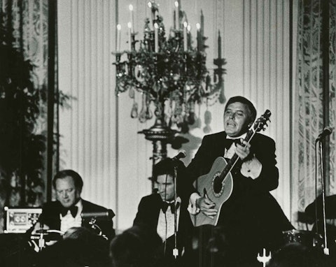 Tom T. Hall, performing for President Jimmy Carter at the White House, 1978