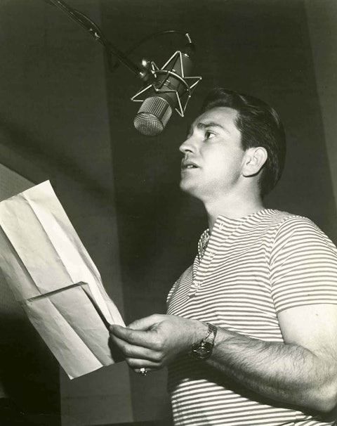 Willie Nelson in the recording studio, 1960s