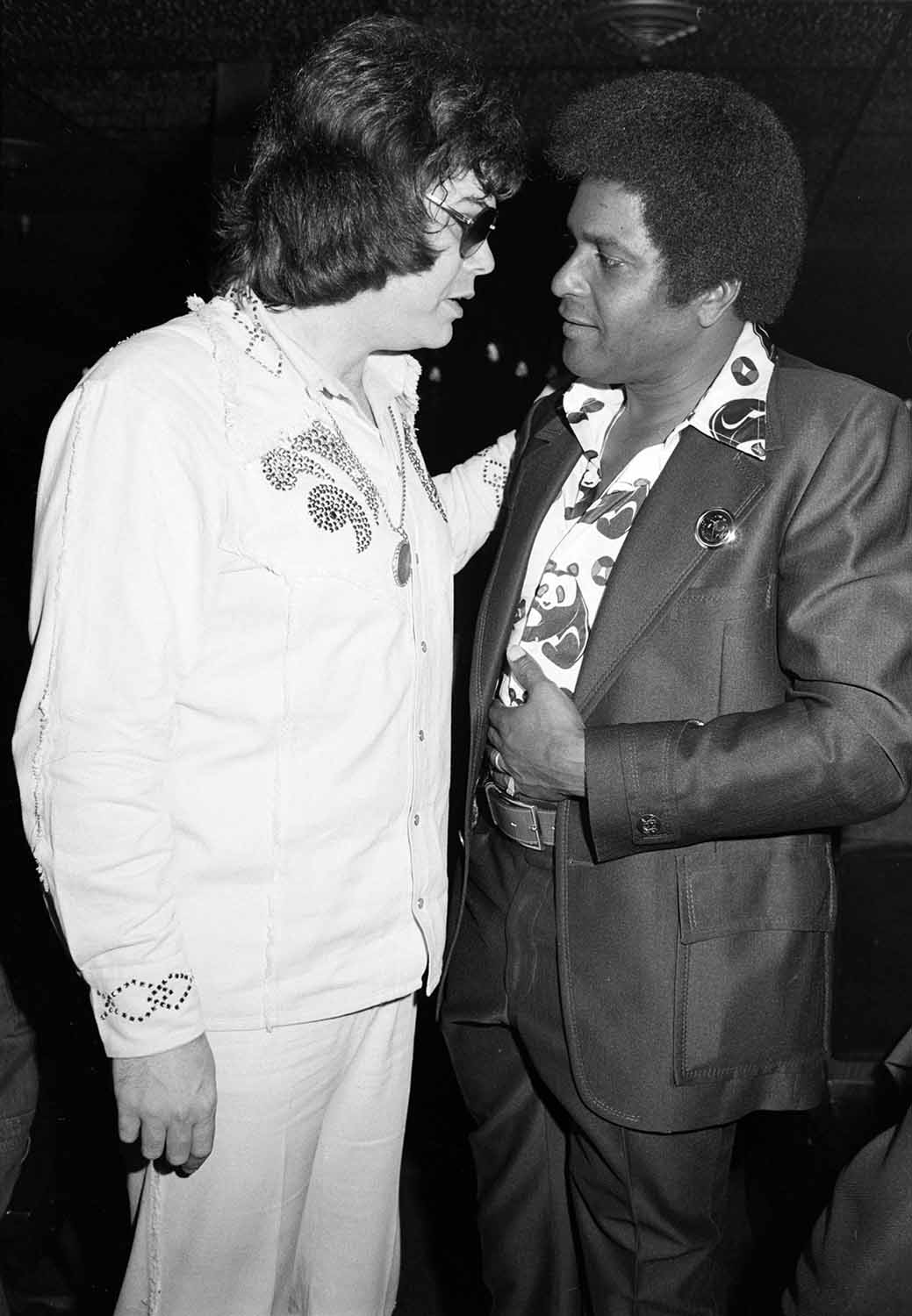 Ronnie Milsap and Charley Pride, 1975. Photo by Raeanne Rubenstein.