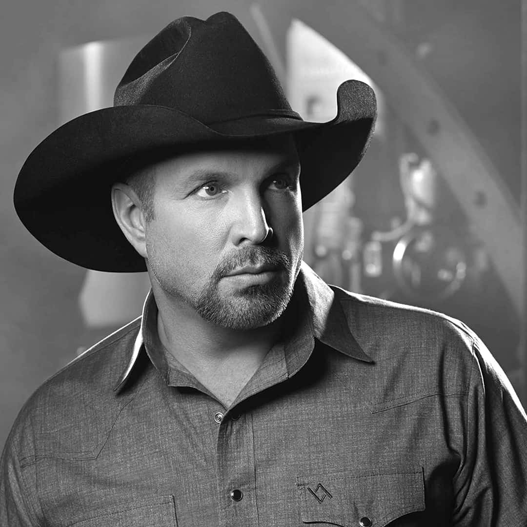 Country music singer Garth Brooks throws out the ceremonial first before a  baseball game between the