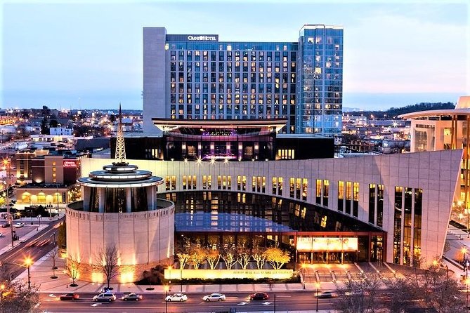 Country Music Hall of Fame and Museum exterior photo at dusk