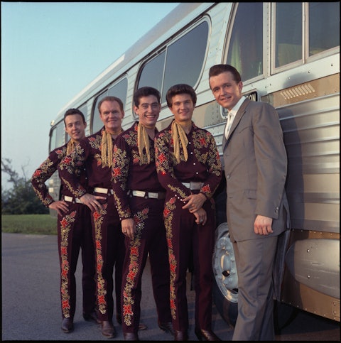 Bill Anderson and his band, the Po’ Boys, late 1960s. From left: Jimmy Lance, Jimmy Gateley, Len “Snuffy” Miller, Sonny Garrish, Bill Anderson.