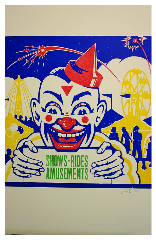 Hatch Show Print Haley Gallery Clown