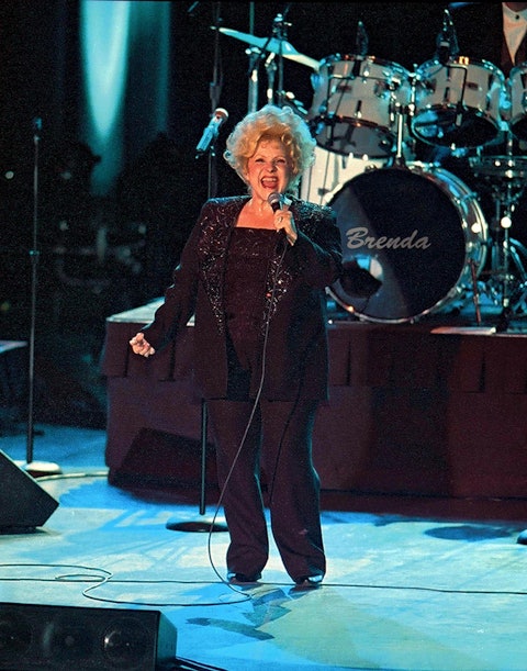 Brenda Lee on stage, 2003. Photo by Walden S. Fabry