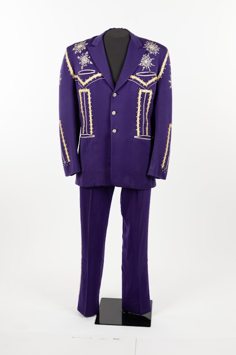Purple rhinestone suit