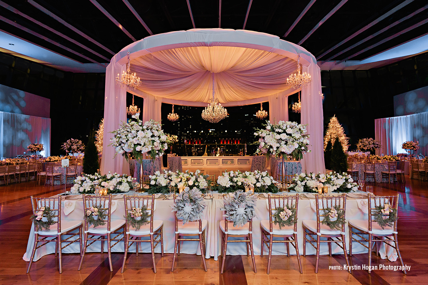 Beautiful décor at our full service wedding venue in downtown Nashville.