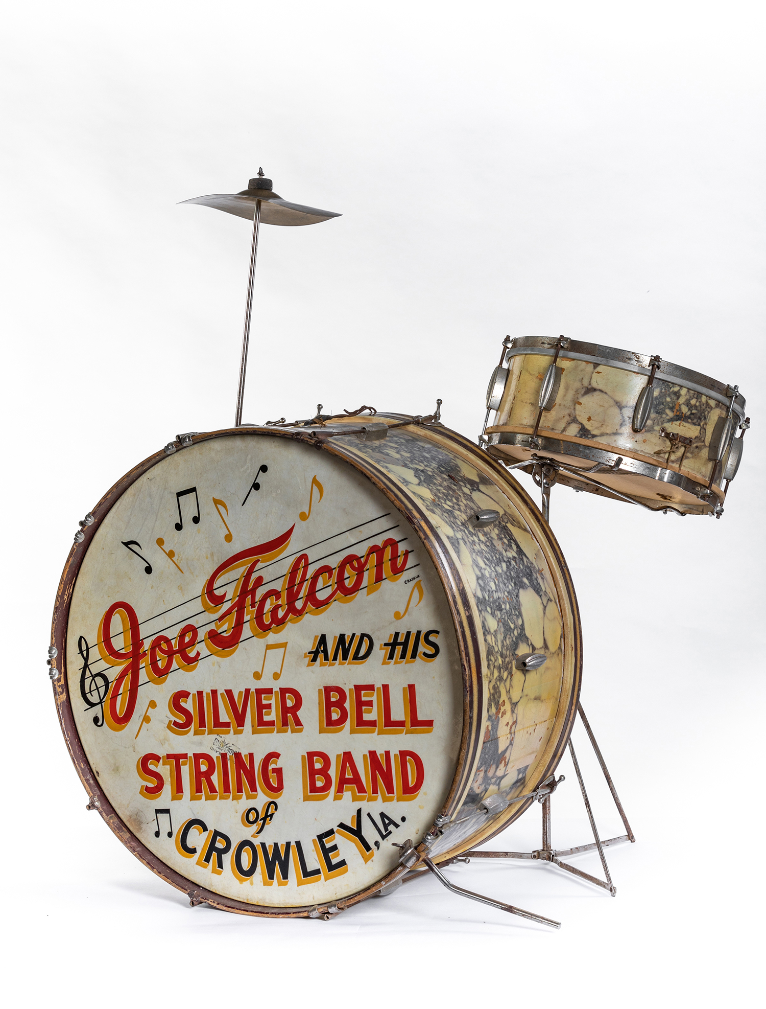 Theresa Meaux Falcon Silver String Band drum kit