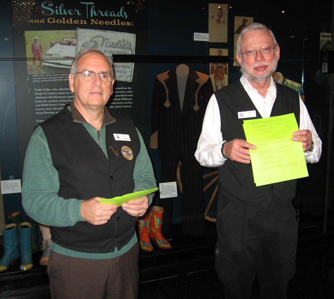 Dick Kottler and Bob Petersen in the Museum’s galleries