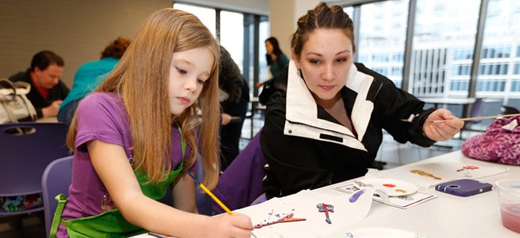 Teacher at Open House