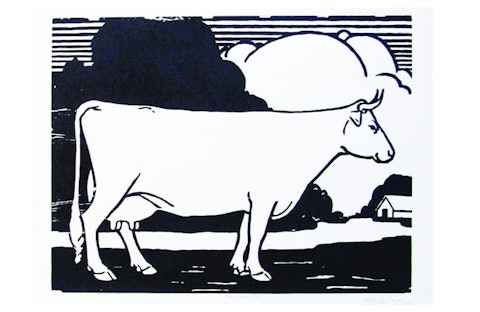 Hatch Show Print Barnyard Cow