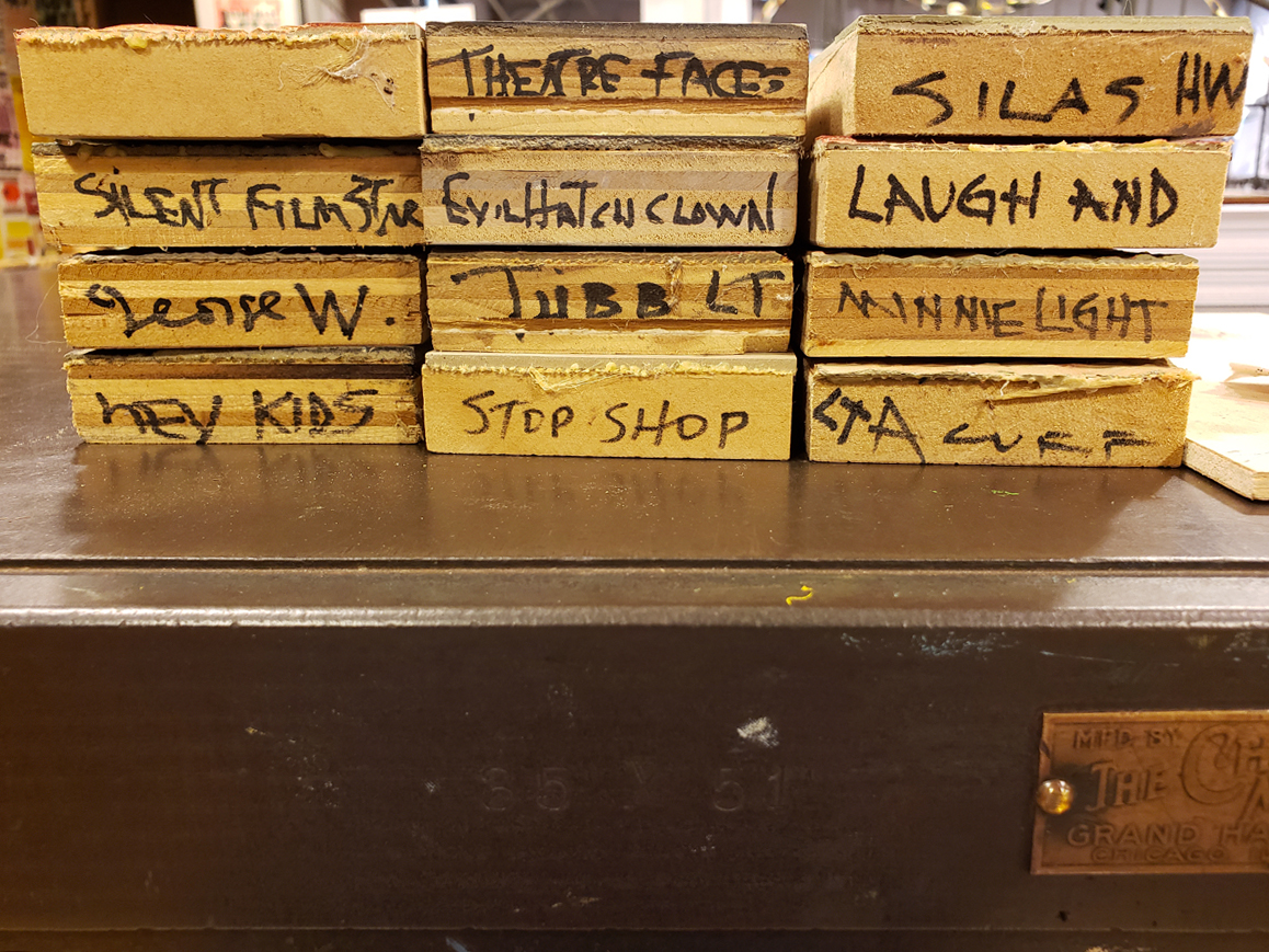 blocks waiting to be printed