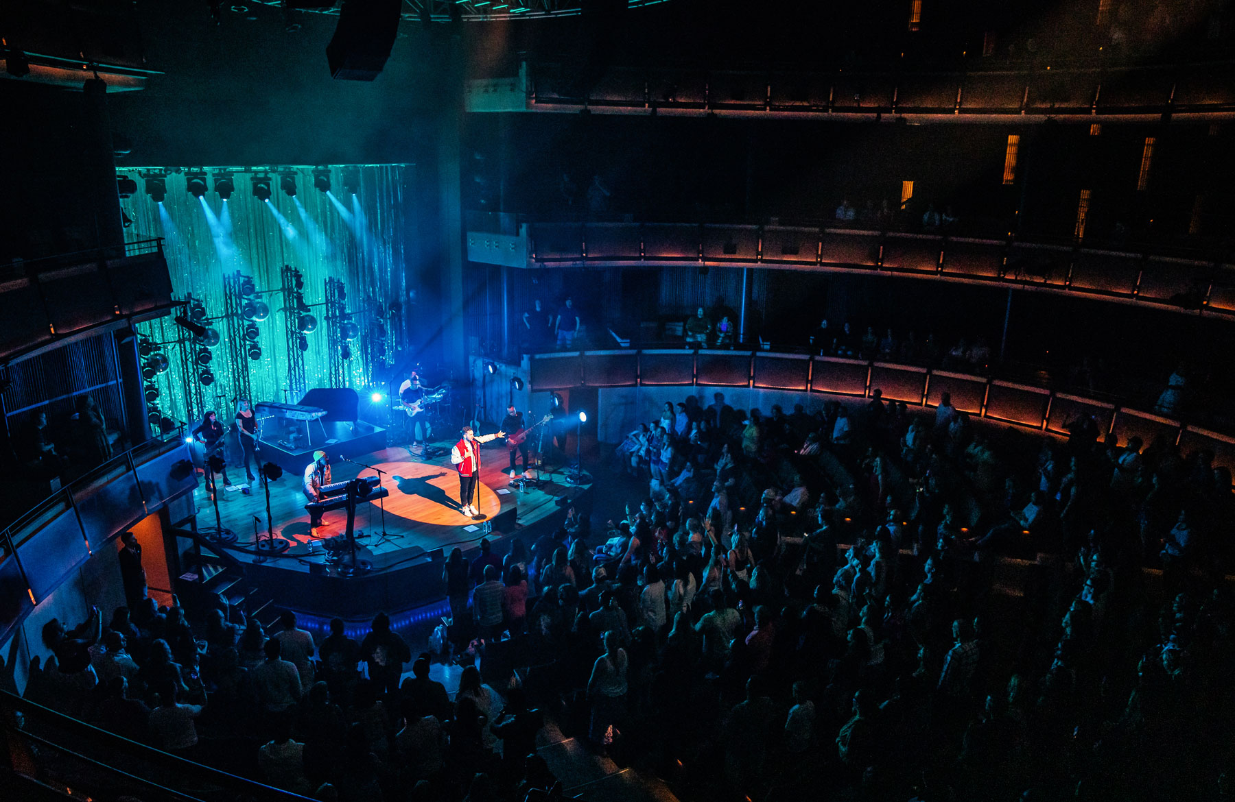 Andy Grammer performing at the CMA Theater
