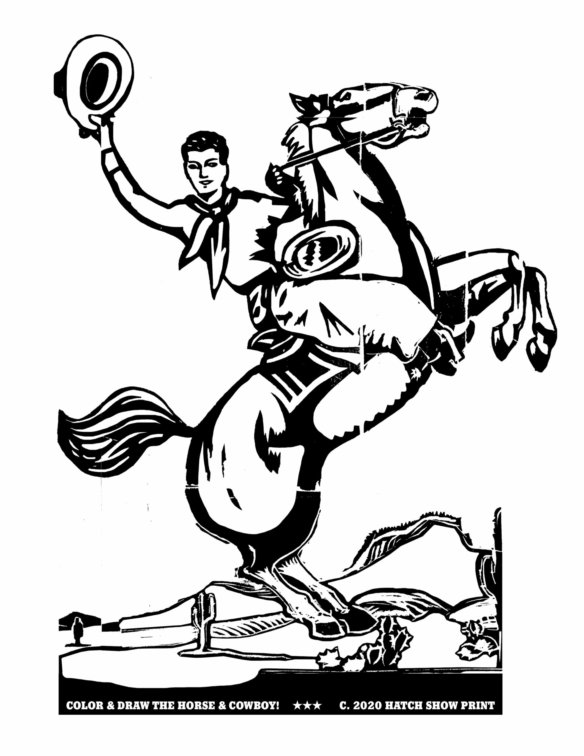 Cowboy Coloring Page