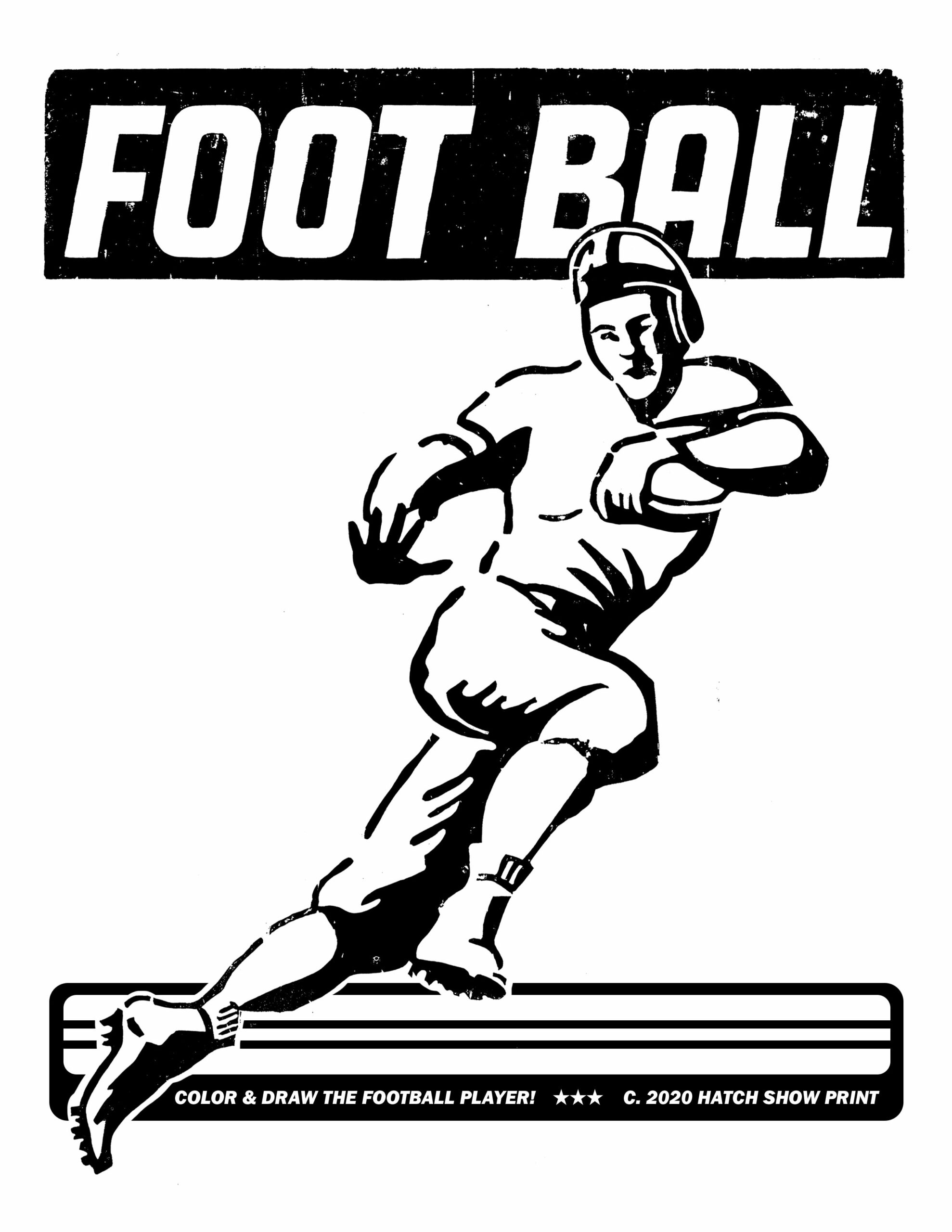 Football Coloring Page