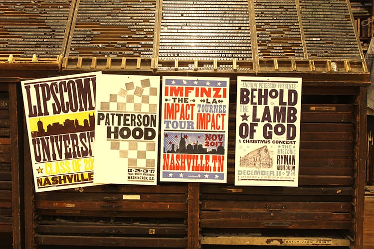 NEXUSVII × HATCH SHOW PRINT ネクサス7 ポスター Our Heart Belongs in Nashville – Hatch Show Print