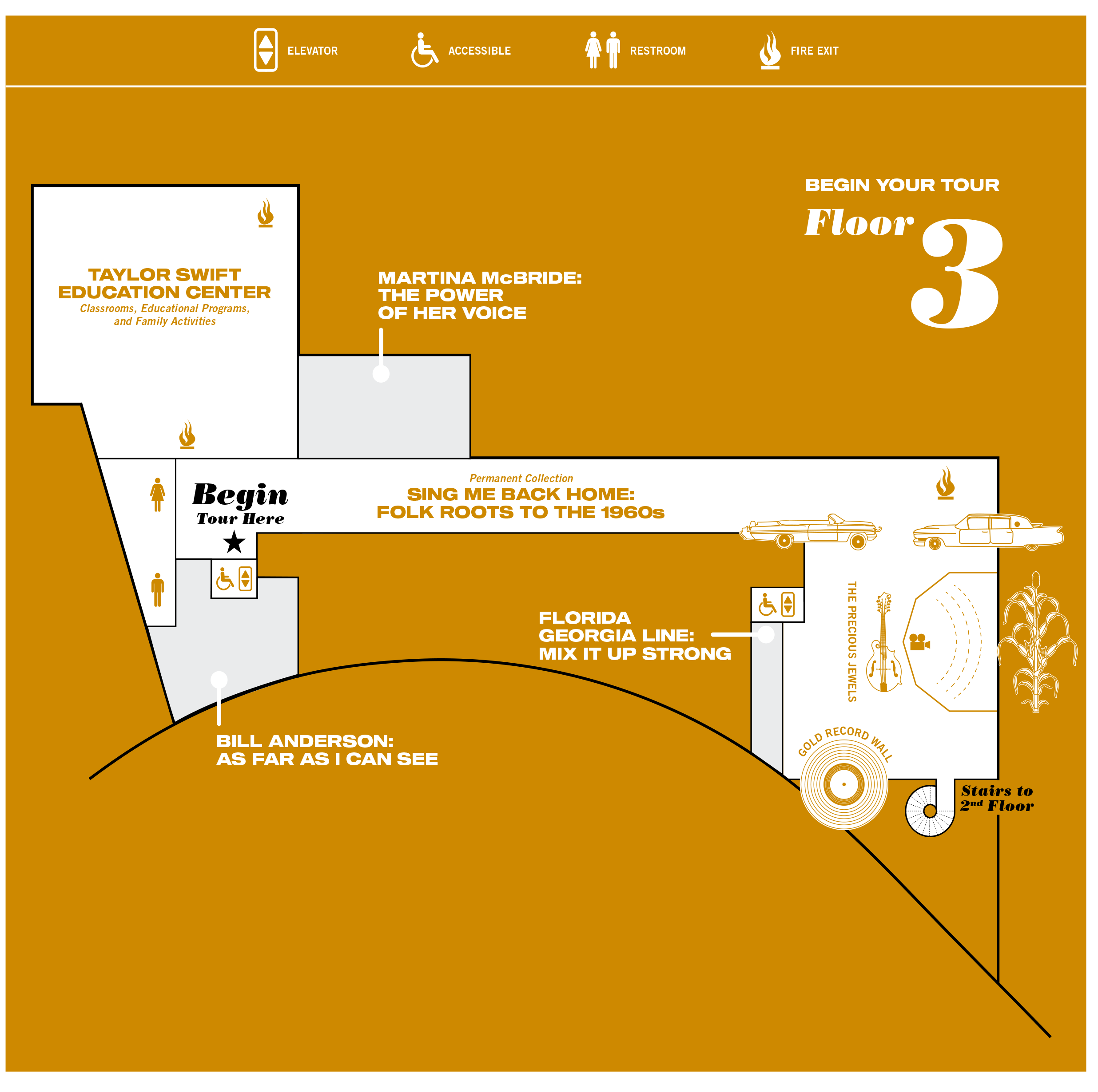 Museum Map and Gallery Guide - Country Music Hall of Fame and Museum
