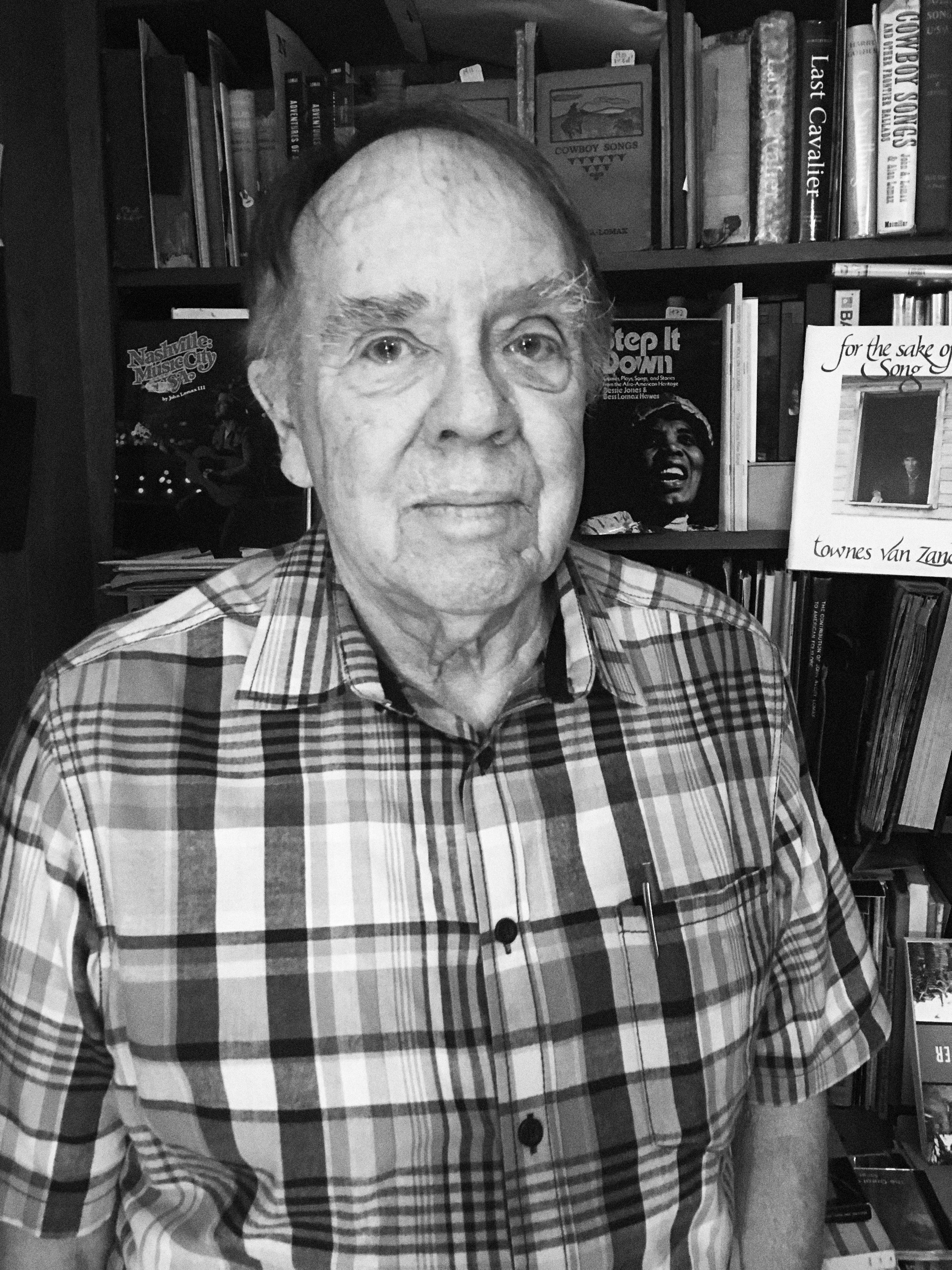 black and white image of John Lomax