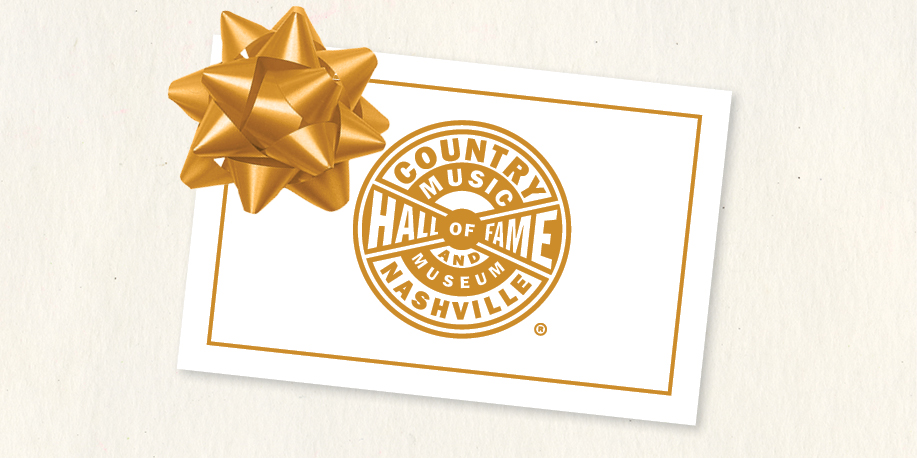Country Music Hall of Fame Gift of Membership Certificate with a bow