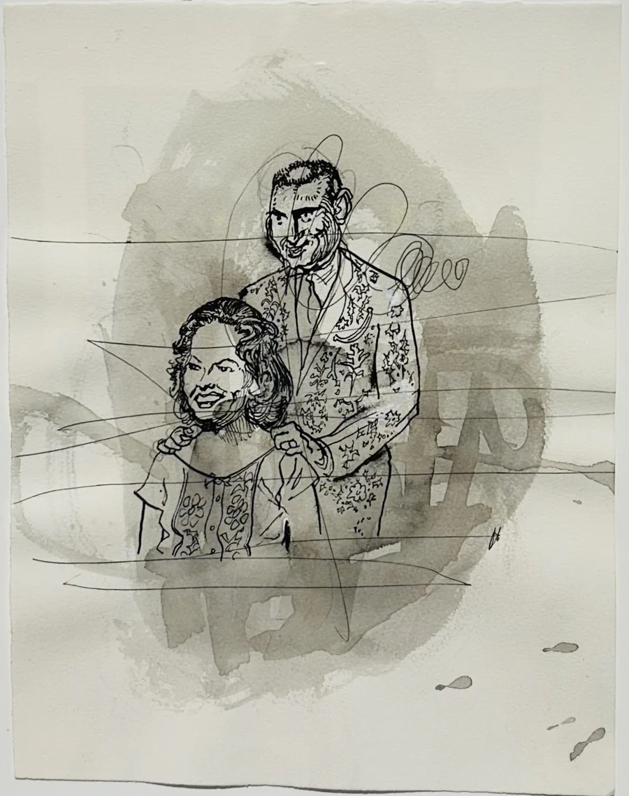 Wayne White Original Illustrations from Tyler Mahan Coe's Book 