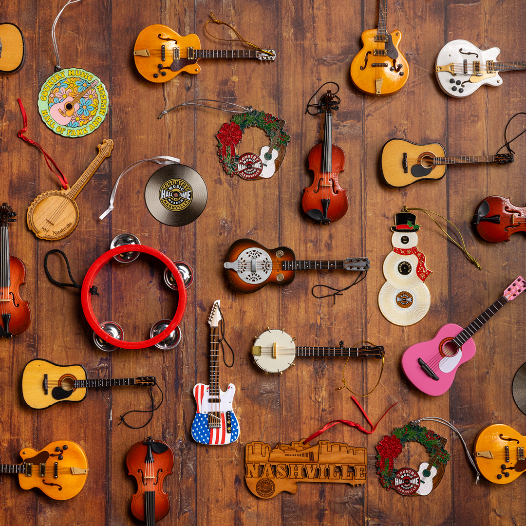 Holiday Collection at The Museum Store featuring many different ornaments.