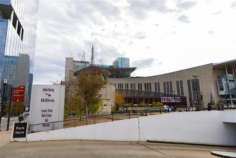 Parking Photo for the Country Music Hall of fame and Museum