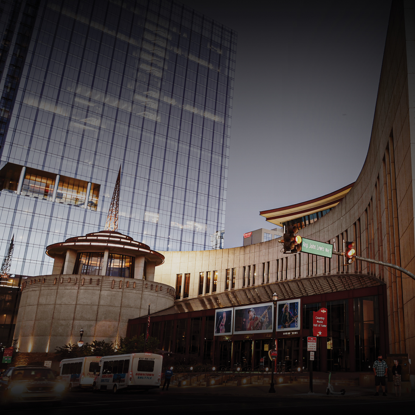Country Music Hall of Fame and Museum - Exterior Night